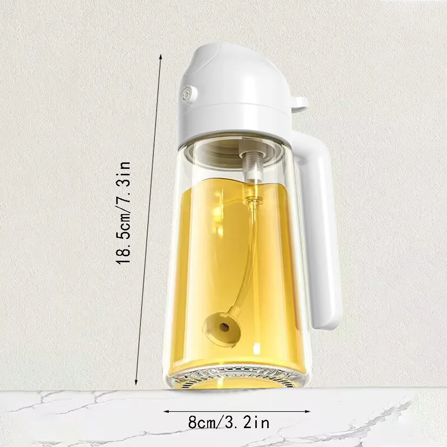 2in1 500ml Glass Oil Sprayer Oil Spray Bottle Oil Tank BBQ Kitchen Baking BBQ Picnic Kitchen Tools for Businesses 3