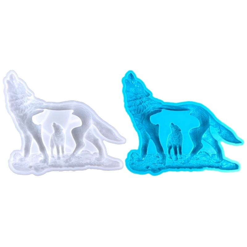 

Wall Art Silicone Molds Forest Wolf Epoxy Resin Casting Molds for DIY Craft Wall-Hangings Animal Mold Decoration Outdoor