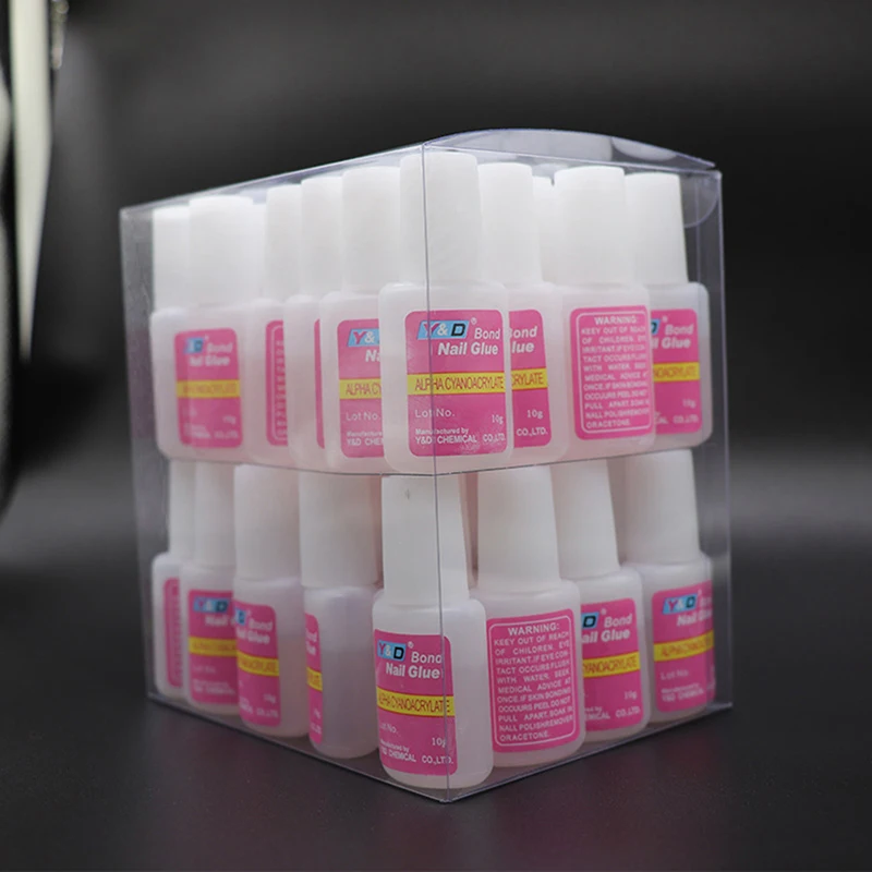 10 15 20ml Nail Glue Adhesive Brush False Nails Glitter Acrylic Nail Glue