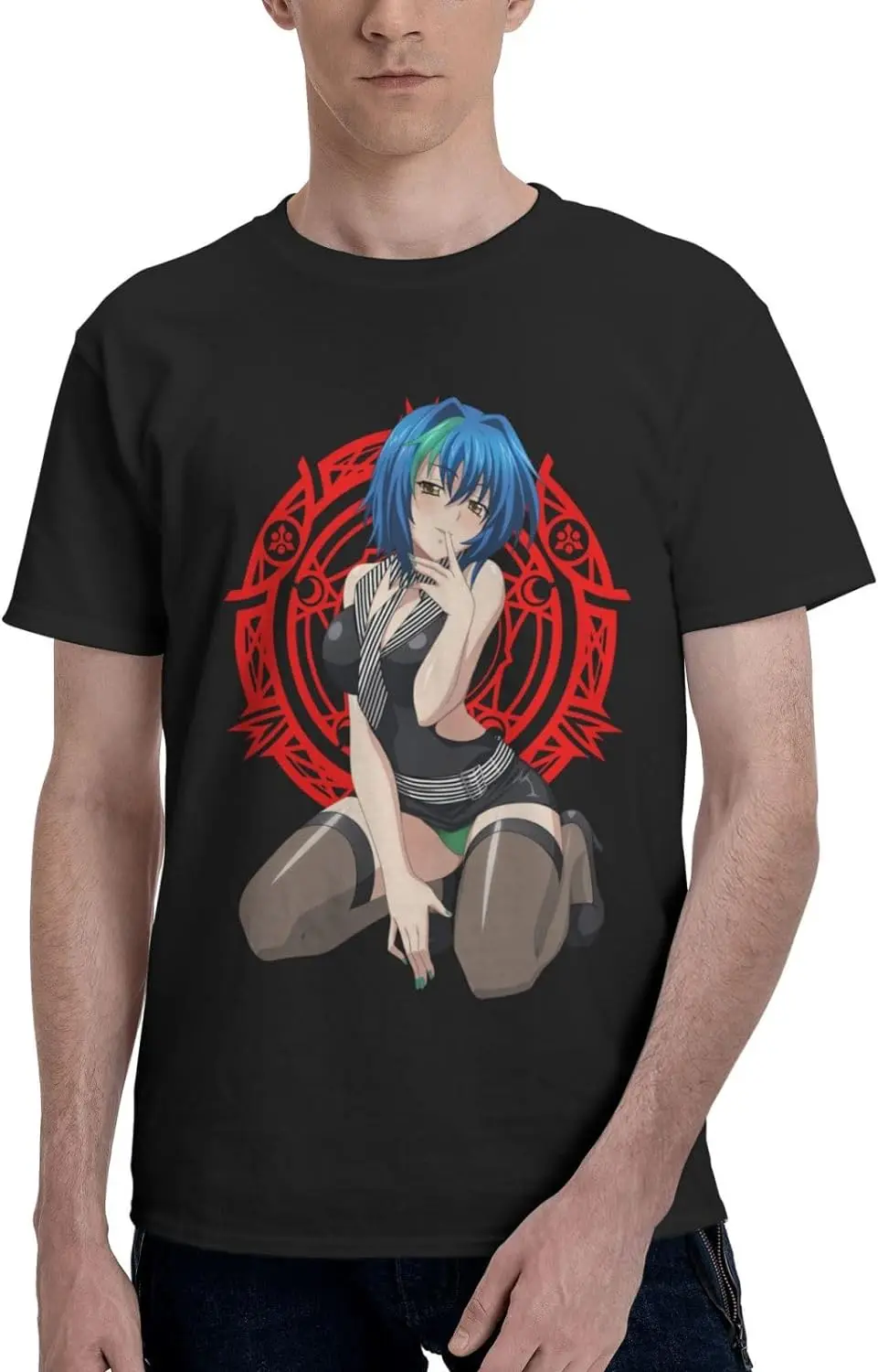 

Anime Highschool DxD Xenovia Shirt Cotton Short Sleeve Fashion Tee for Male