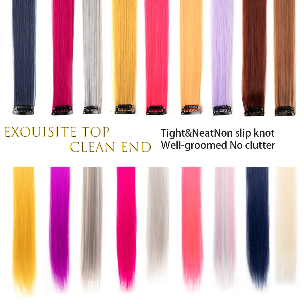 Colored Party Highlights Hair Extensions 2