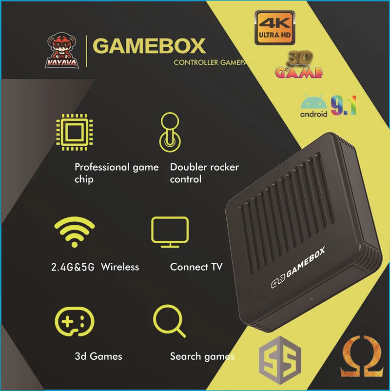 Hot G11 4K Hd Console Per Videogiochi 10000 + Giochi Retrò 128G Dual System Family Gamebox 2.4G Controller Wireless Ps1/Mame/Fc