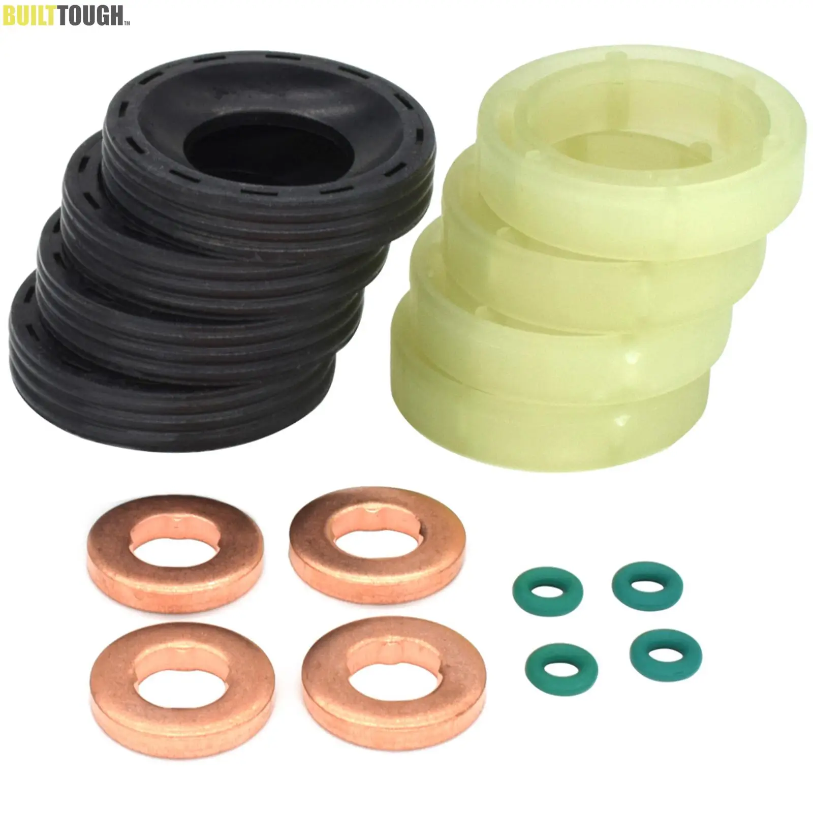 FUEL INJECTOR SEAL WASHER ORING SET FOR FORD FIESTA MK5 2002-2010 1.6TDCI 1314368 1432205 diesel injector gasket,injector repair kits,fuel injector micro filter
