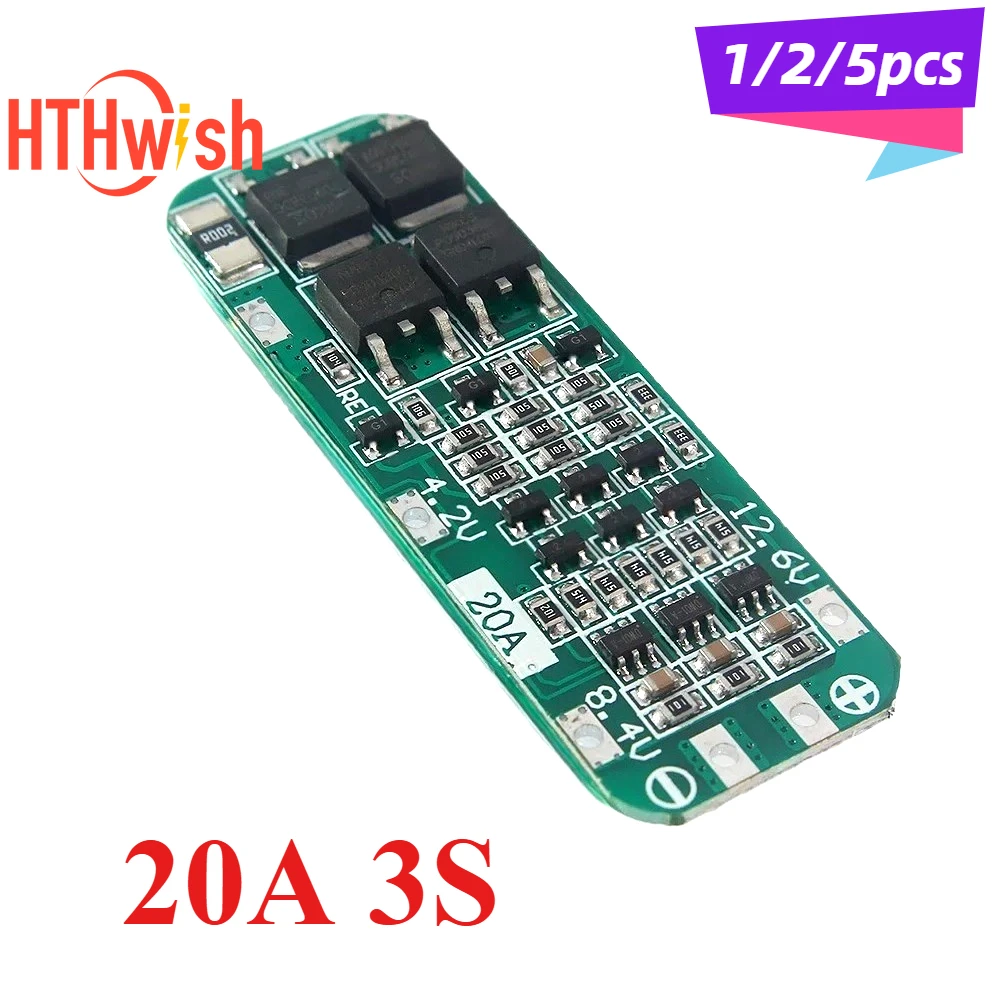 20A 3S 리튬 이온 리튬 배터리 충전기 보호 보드 18650 드릴 모터 용 BMS 보호 보드 12.6V Lipo 셀 모듈
