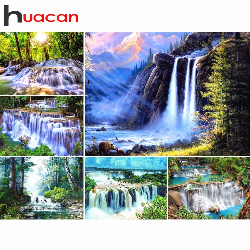 Small Waterfall - Landscapes 5D Diamond Paintings