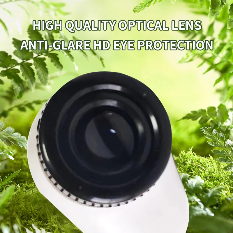 Compact LED Pocket Microscope Kit for Kids' Science Experiments (60-120x Magnification)