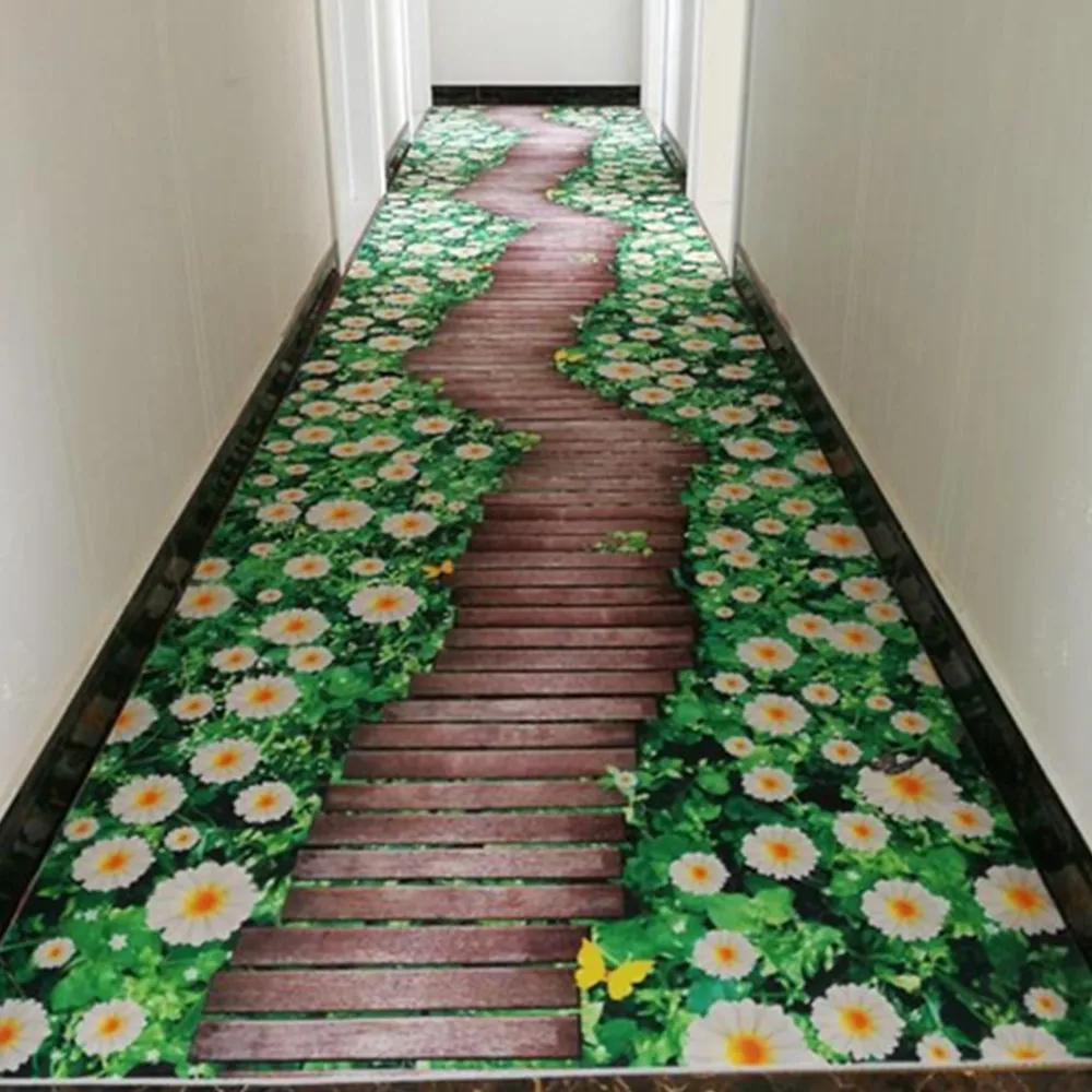 3D Creative Door Mat plant printing Carpet Hallway Carpets for Bedroom Living Room Tea Table Rugs Kitchen Bathroom Antiskid Mats