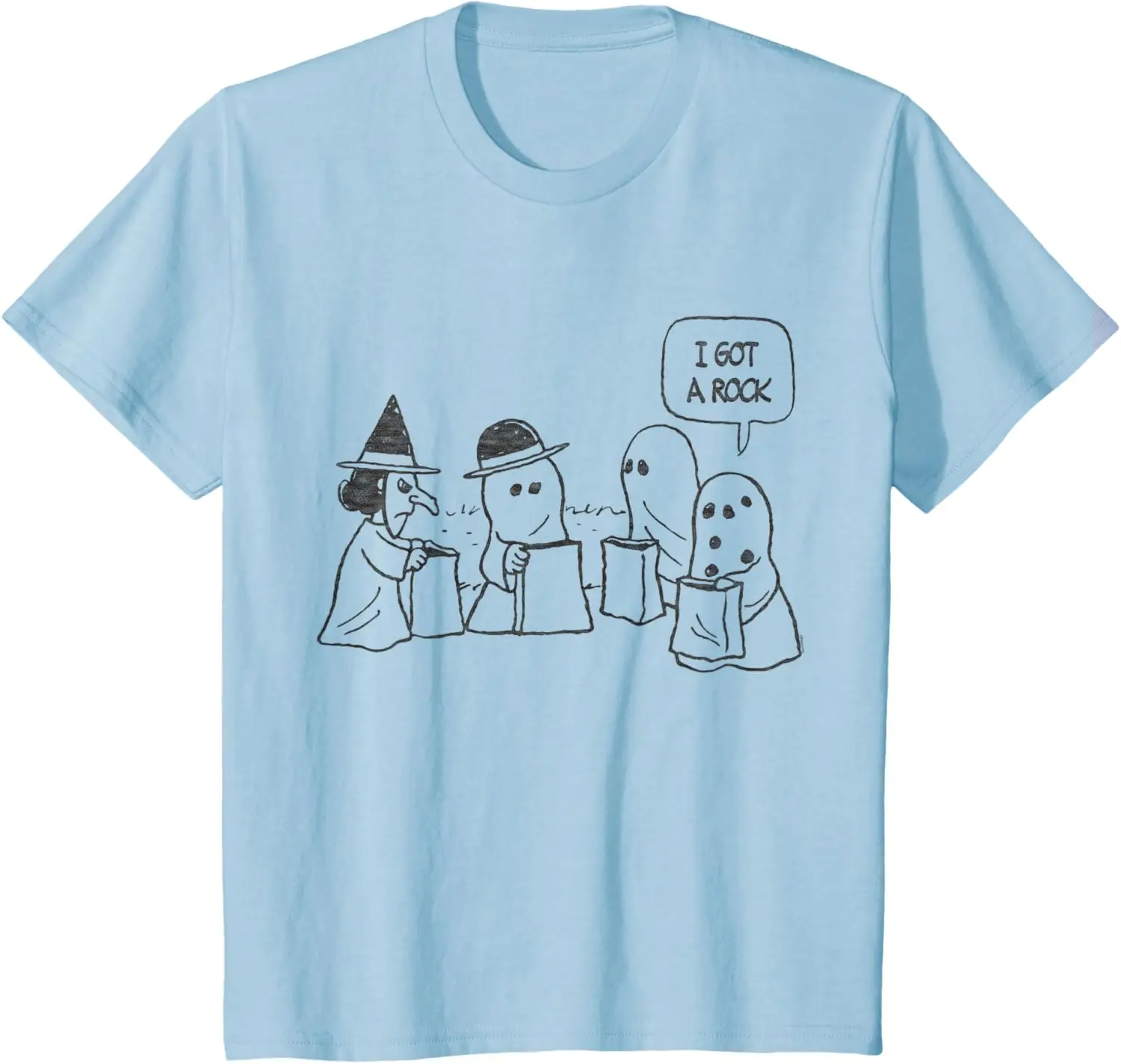 thumbnail image 1 of Camiseta de Halloween Charlie Brown con la frase "Tengo una roca", 1 of 5