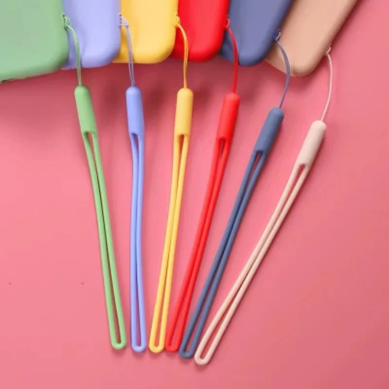 

Wrist Strap Hand Straps Silicone Mobile Phone Lanyard Small Liquid Silicone Lanyard Fan Lanyard