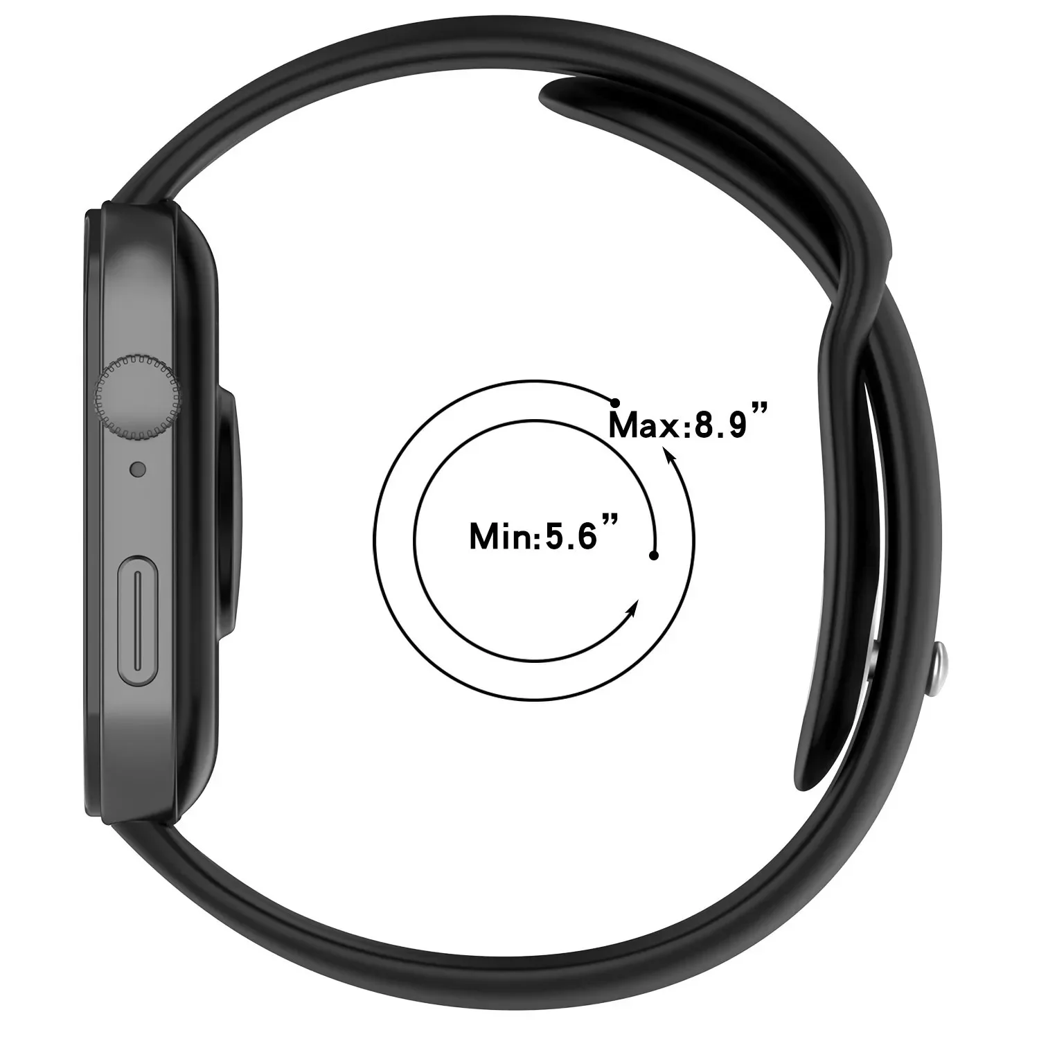 Sports Silicone Breathable Bracelet Wristband Replacement Strap
