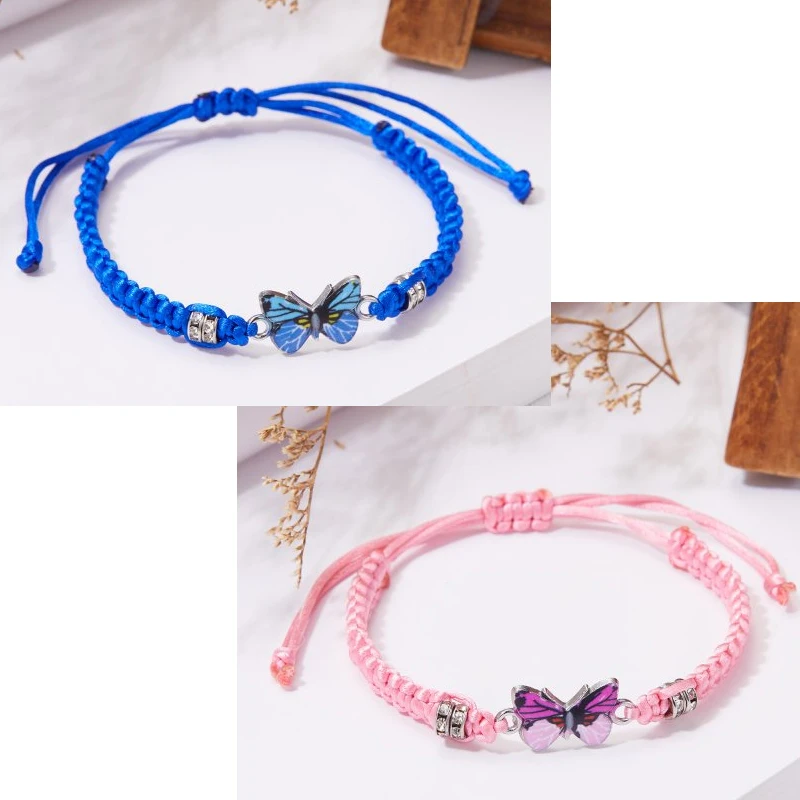 10 braccialetti dell'aicizia, braccialetti a cuore, braccialetti regolabili per donne e ragazze