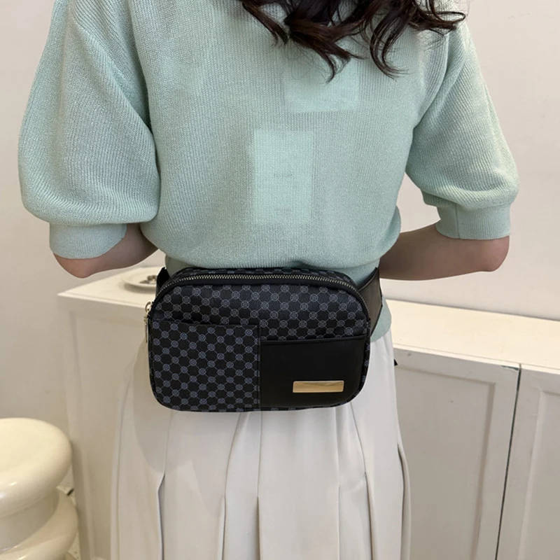 Neutral Color Padded Waist Bag for Travel and Business