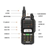 BAOFENG Original UV-98 PRO Waterproof Walkie Talkie 10W Dual Band Long Range Communication Radios UV98PRO Army Green 2Way Radios 5