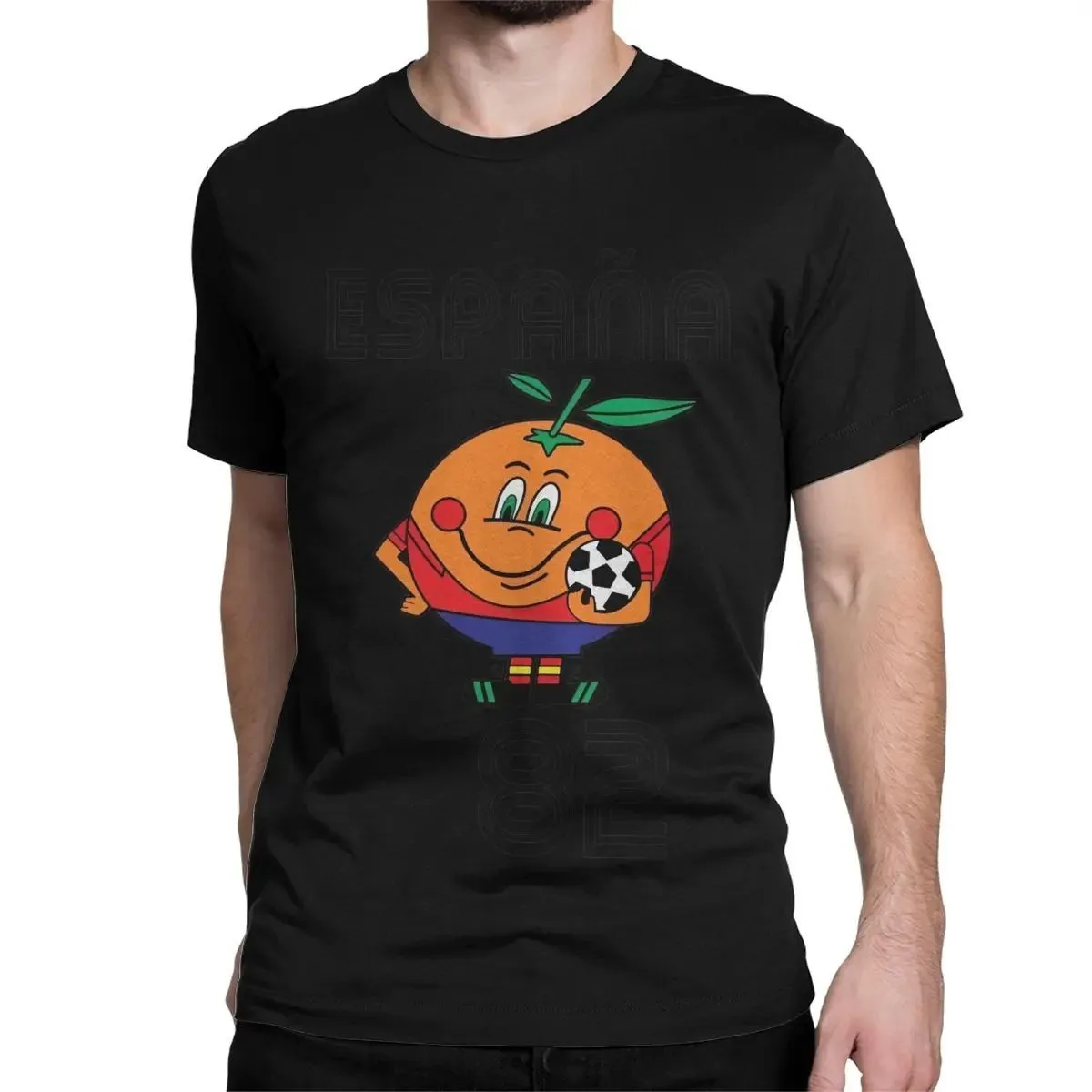 Naranjito T-shirt Men's High Quality Round Neck Spain 82 Spanish