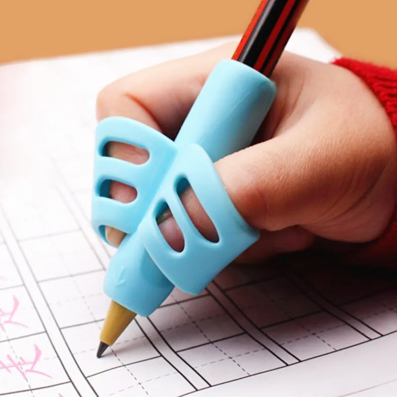 Children's Writing Pencil Pen Holder Children's Learning and Practicing Silicone Pen Assisted Students' Posture Corrector