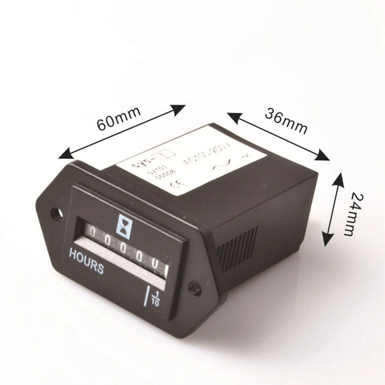 

Industrial Timer Accumulator 6 Digits Hour Meter Counter Complete Sealed Quartz Timer Counter Ac100-250V Dc10-80V