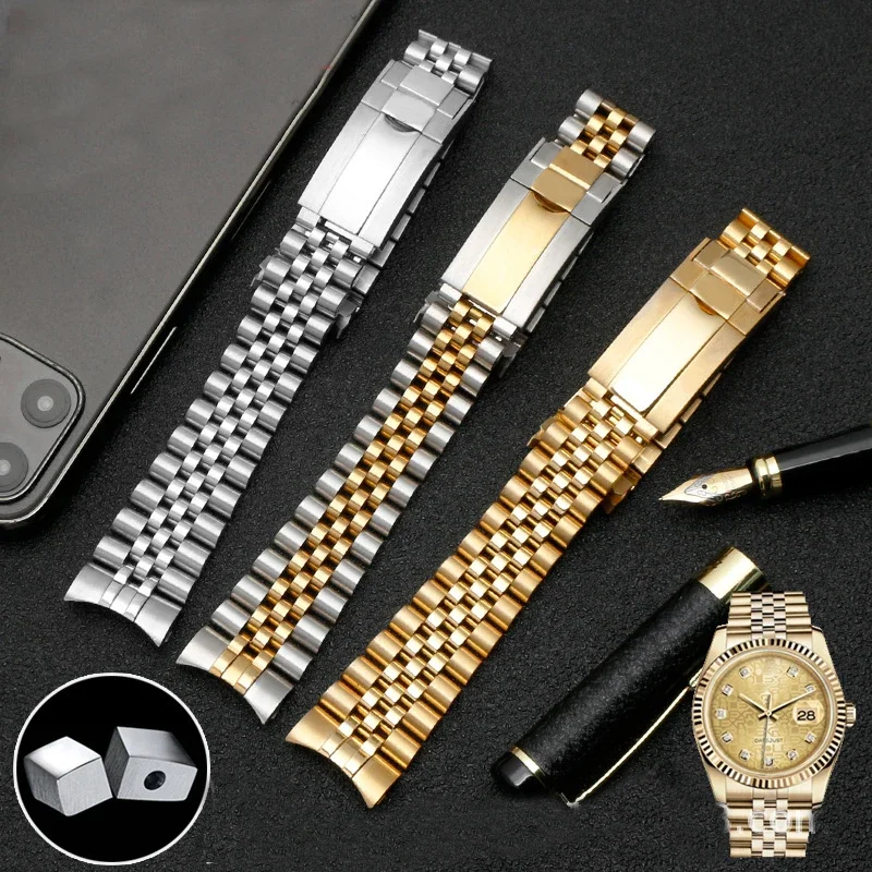 Cinturino Per Orologio Per Rolex Sub Gmt Yacht Daytona Bracciale Da Uomo Di Lusso Parti Mod Accessori Di Ricambio Bracciale Per Orologio Jubilee 20Mm