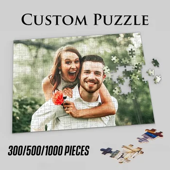 Bricolage Puzzle personnalisé personnaliser votre propre image personnalisée Puzzle anniversaire Festival cadeau jouet 108/200/300/500/1000/1500