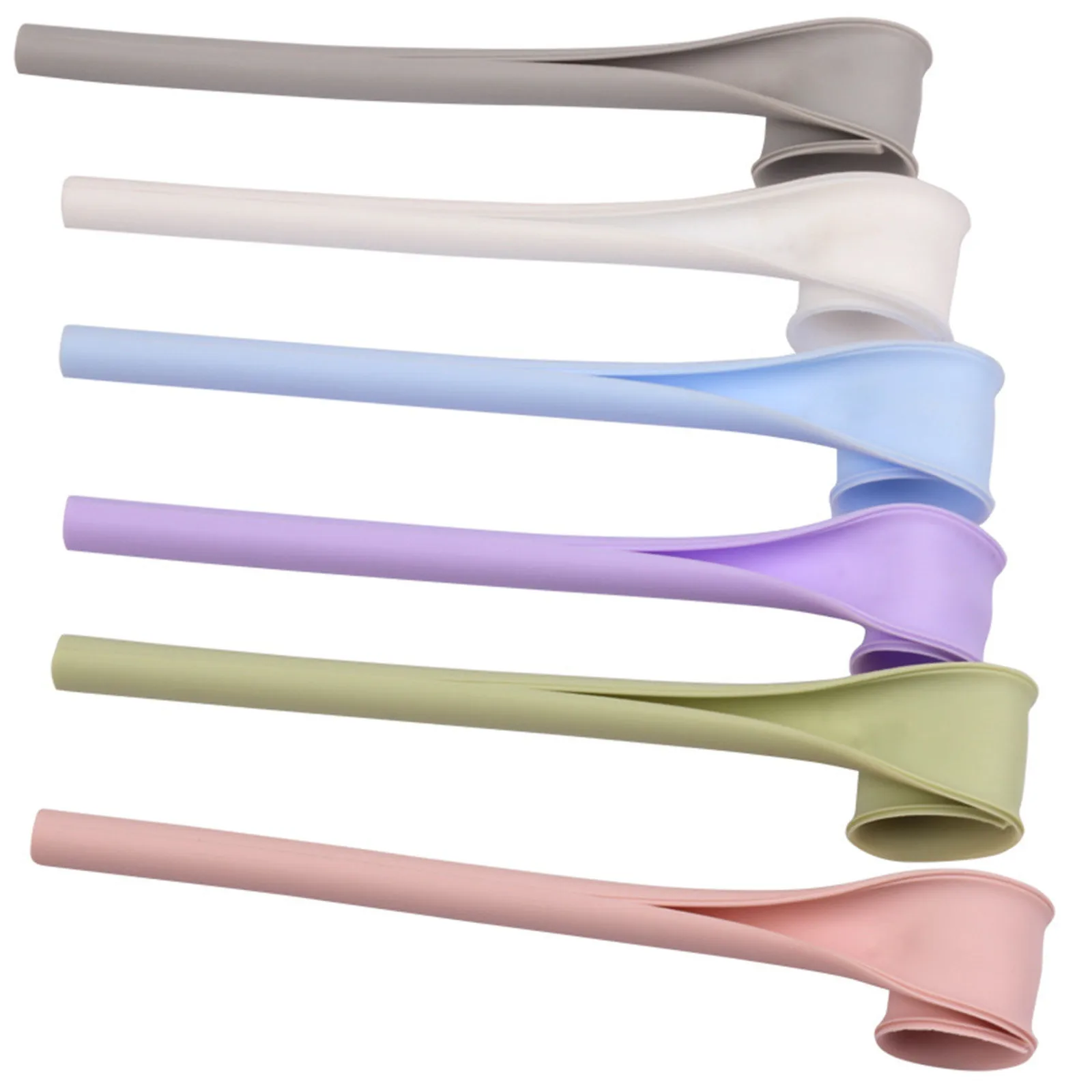 6pcs Reusable Silicone Straws-Premium Food Grade Drinking Straw, Straw-Openable Design, Easy To Clean, Hot And Cold Compatible