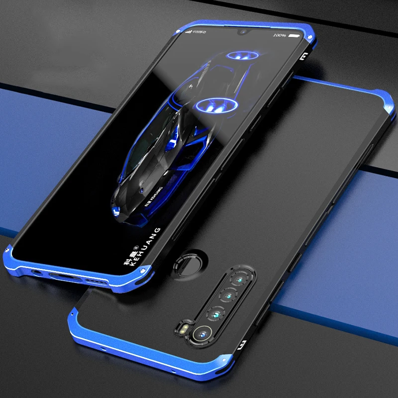 Luxury Shockproof Cases For Xiaomi Redmi Note 11 10 9 8 Pro Case Slim Hard Aluminium Hybrid Pc Cover For Redmi Note11 Note10 Pro