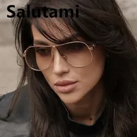 Nouvelle marque de mode lunettes de soleil carrées surdimensionnées pour femmes vintage alliage dégradé lunettes de soleil élégantes dames sexy conduite nuances 2