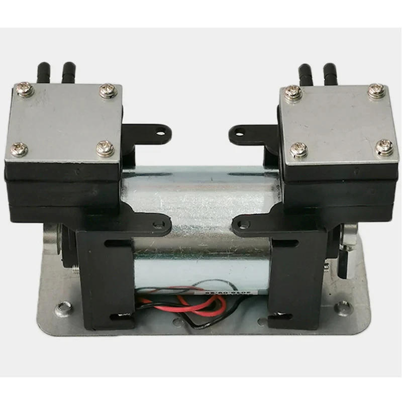 High Positive Negative Pressure Vacuum Pump Large Beauty Instrument Mute Double Head Diaphragm Pump Micro Air Pump 12V/220V
