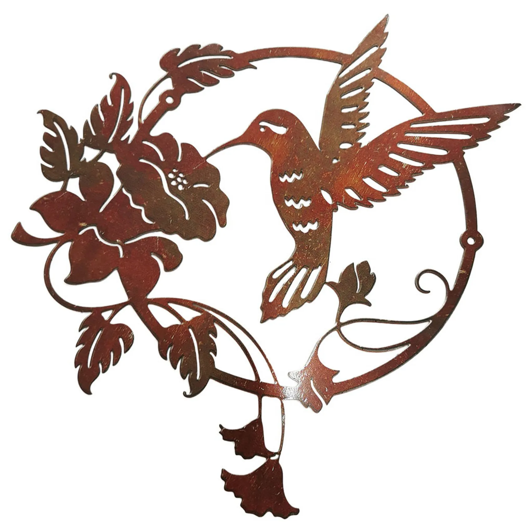 

Iron Art Bird Wall Decor Garden Fence Lawn Hotel Wall Sculpture Ornaments Vintage Ornament for Indoor Outdoor Home A