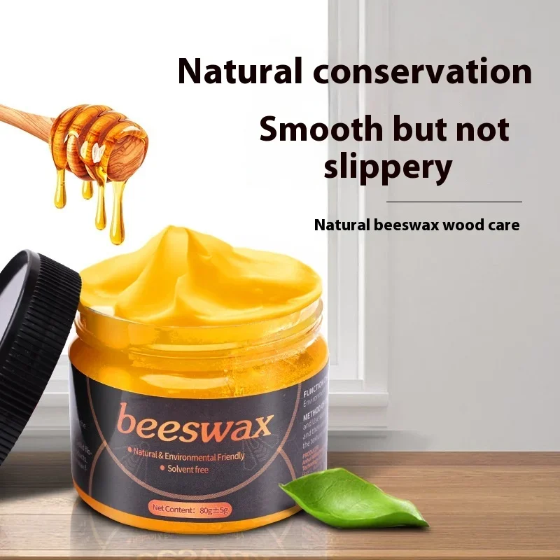 Waterproof Beeswax Gel Wood Furniture Floor Maintenance Care Polishes Wax Solid Wood Luster Restore with Sponge