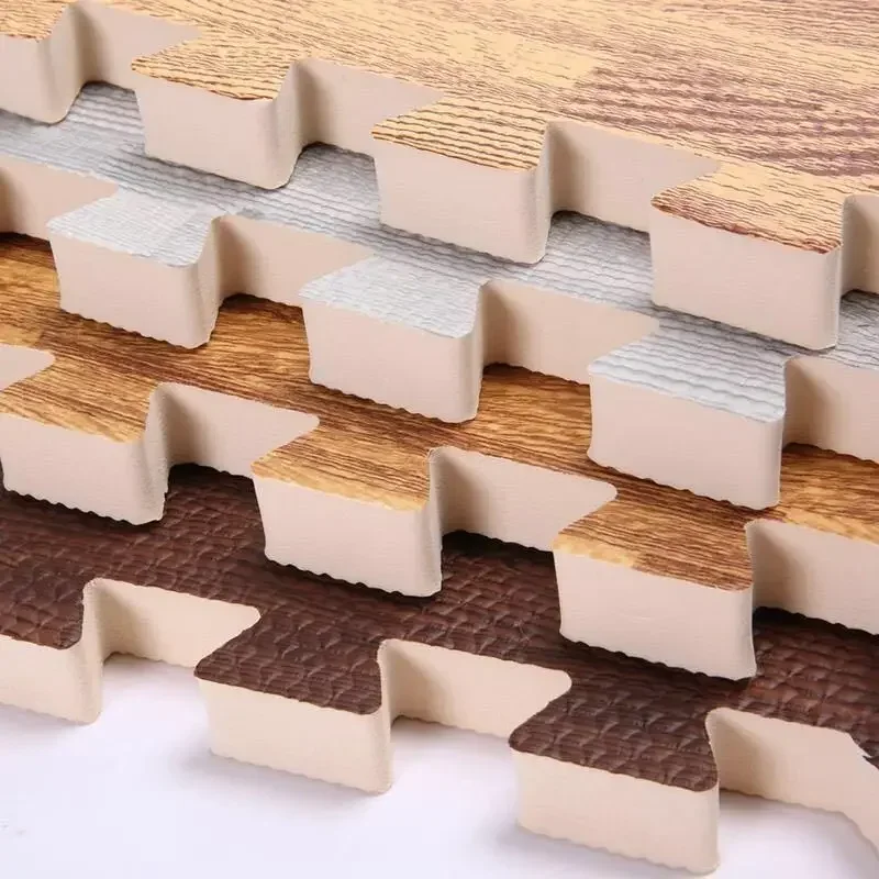 Soft Floor Baby EVA Foam Play Gym Puzzle Mats Wooden Interlocking Exercise Tiles Crawling Carpet And Rug for Kids Game Activity