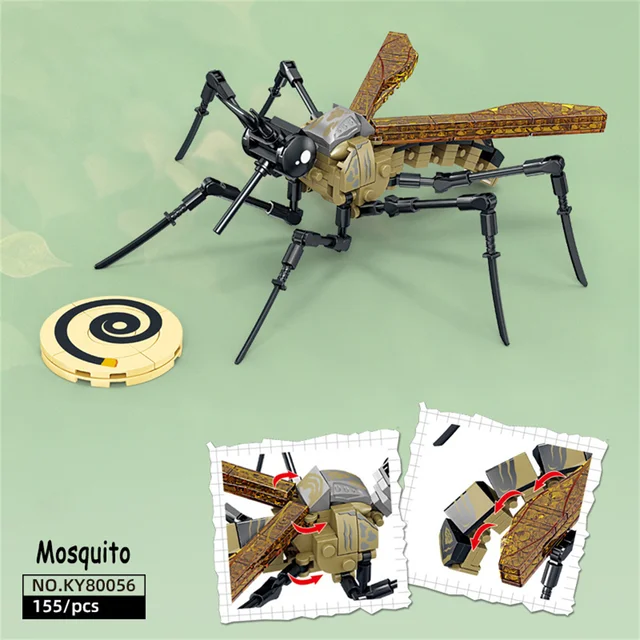 Nature Wasps Bees Building Blocks Insects Series Puzzle Cultivation Hands on Coordination Ability Children's Collection Toys 4