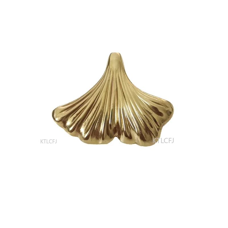 Ottone Forgiato Ginkgo Biloba Cassetti Porte Mobili Maniglie Armadi Armadi Scarpiera Maniglie