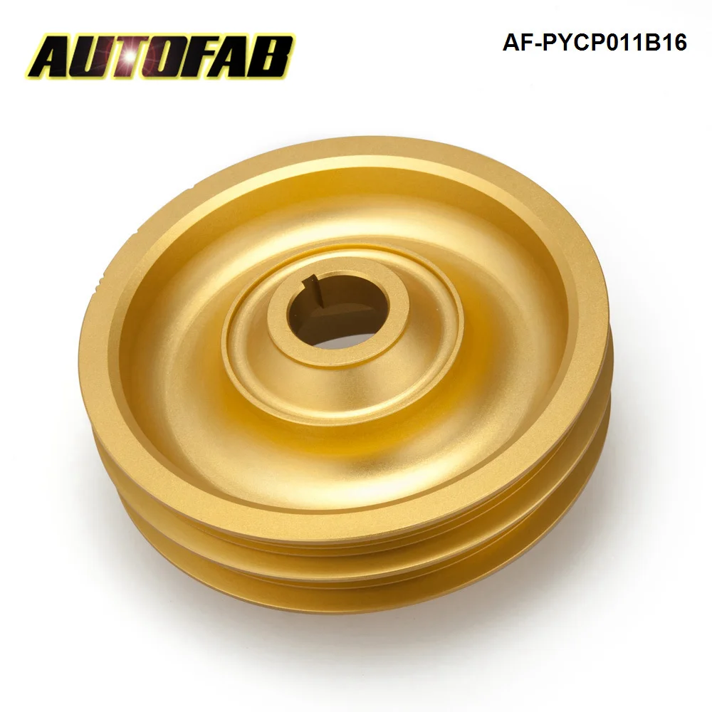 AUTOFAB Aluminum Light Weight Belt Drive Crank Pulley For Honda Civic Si Integra B-Series 99-00 AF-PYCP011B16