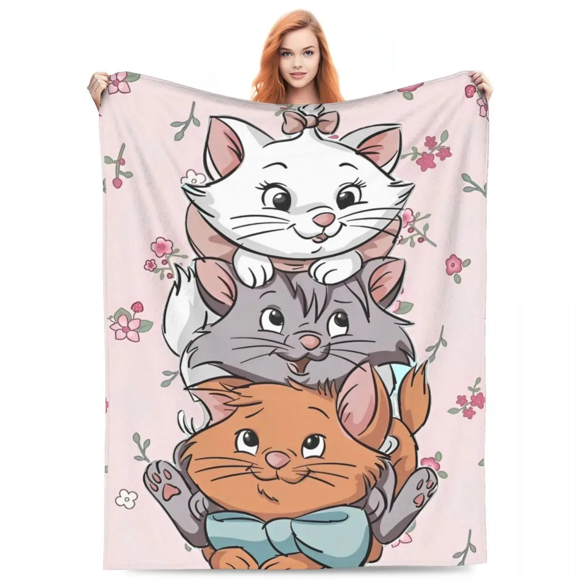 Marie Cat Friends Blanket Quality Warm Throw Blanket Winter Office Travel Picnic Outdoor Bedspread Sofa Bed Cover Marie Cat Friends Blanket Quality Warm Throw Blanket Winter Office Travel Picnic Outdoor Bedspread Sofa Bed Cover