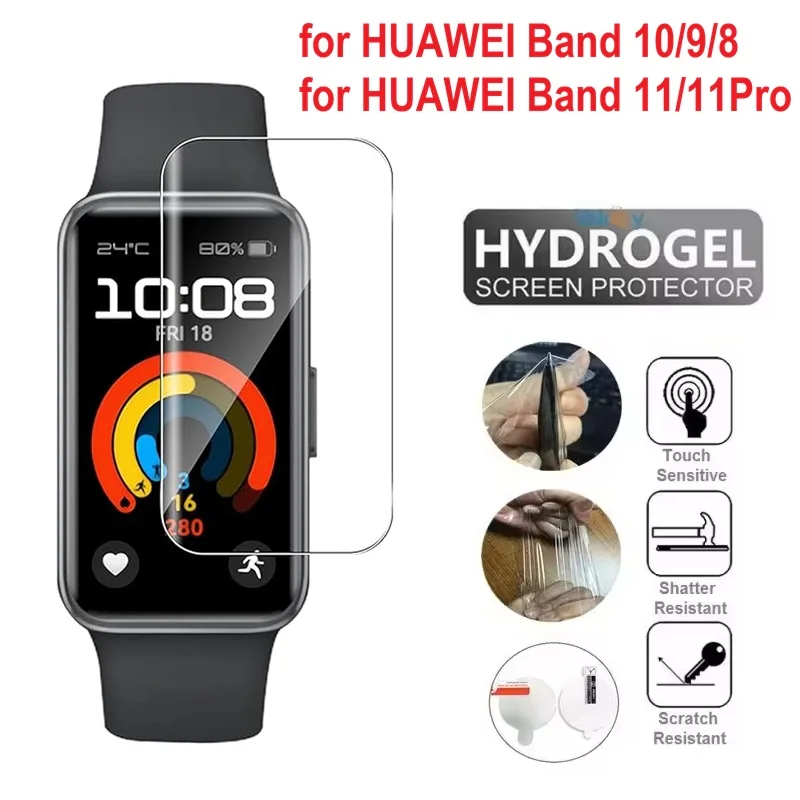100PCSTPUHydrogelSoftScreenProtectorforHuaweiBand11/11Pro/10/9/8SmartwatchFullCoverProtectiveFilm-AliExpress44