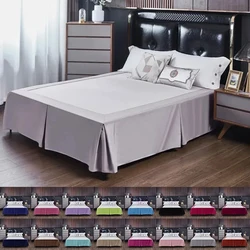 150/180/200cm Solid Colour Brushed Bed Cover Sheet Bed Skirt Home Hotel Bed Skirt Bedspread Double/king/queen/queen Size