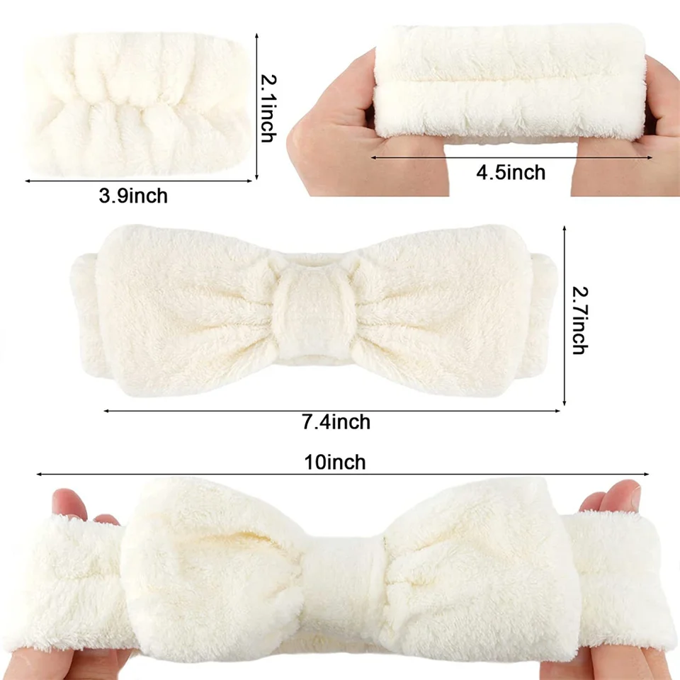 Fascia per il lavaggio del viso, alla moda, con orecchie d'orso, taglia unica, prodotti per la cura della pelle quotidiana per lavare il viso, il bagno, il trucco, la cura della pelle