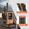 2/4 PCS AR-9R Mini Walkie Talkie PMR IP67 Waterproof Floating NOAA USB For Fishing Kayaking Rechargeable Ham Two Way Radio 4
