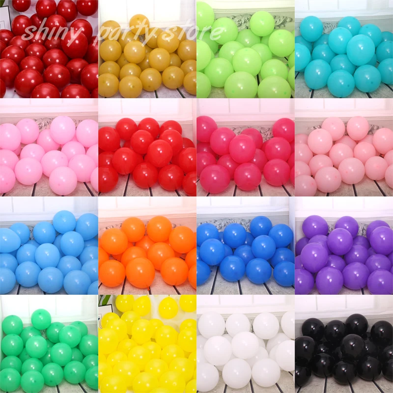 

Colorful Latex Helium Balloons, Matte Balloons, Background Decor, Birthday, Wedding, Valentine's Day, New Year, Christmas, 50Pcs
