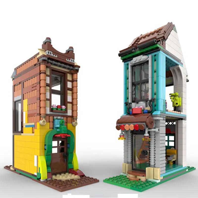 MOC-195448 TTH Street View Architecture Model Bricks Assemble Toys Gift for Adult Building Block Bags urban architecture 1240PCS