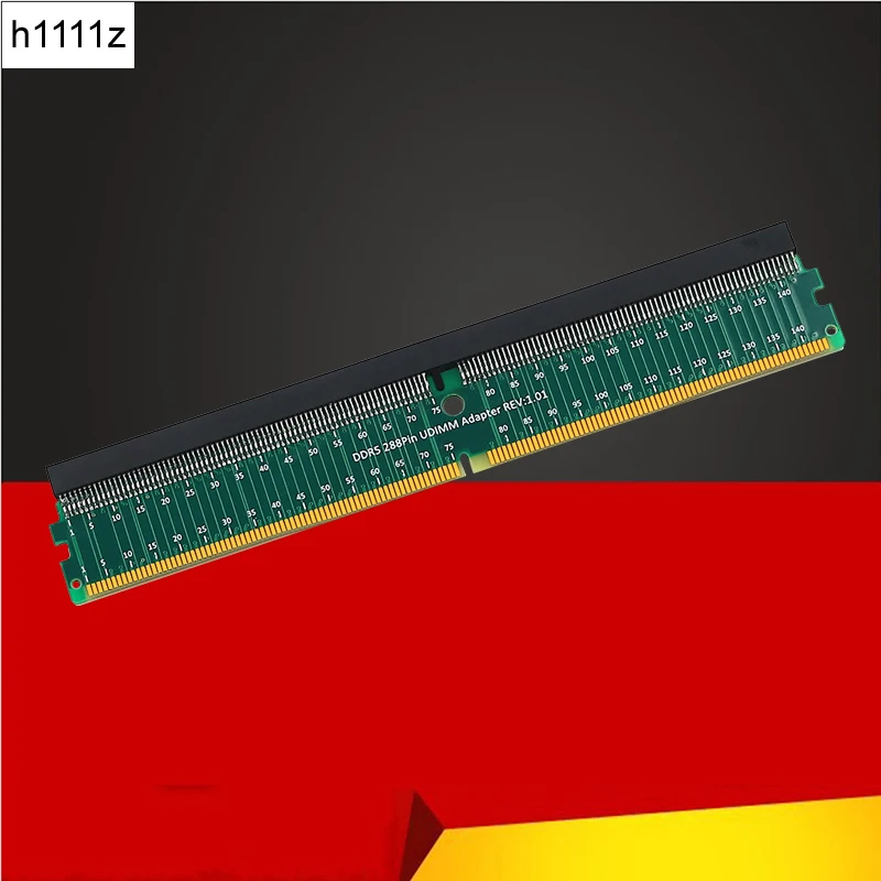 

DDR5 U-DIMM 288Pin адаптер переходник DDR5 Тестовая карта памяти DDR5 288Pin UDIMM адаптер переходник Плата расширения для настольного ПК