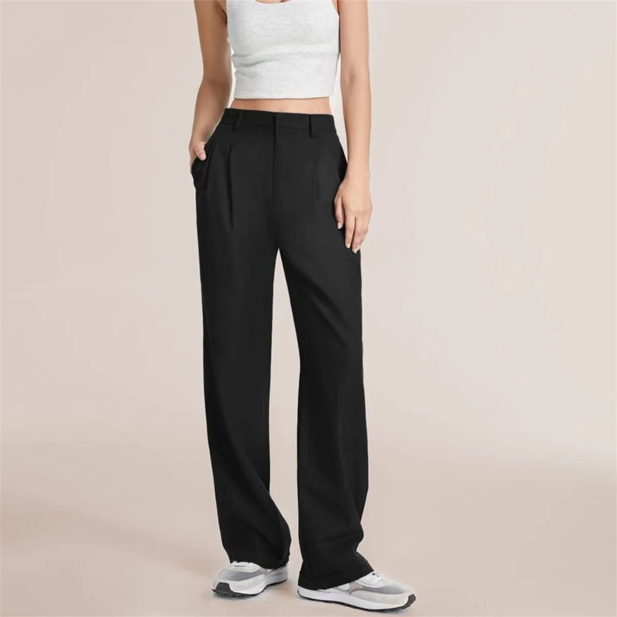 Amazon Pantalon Blanco Suelto Mujer Pantalones Deportivos Amazon