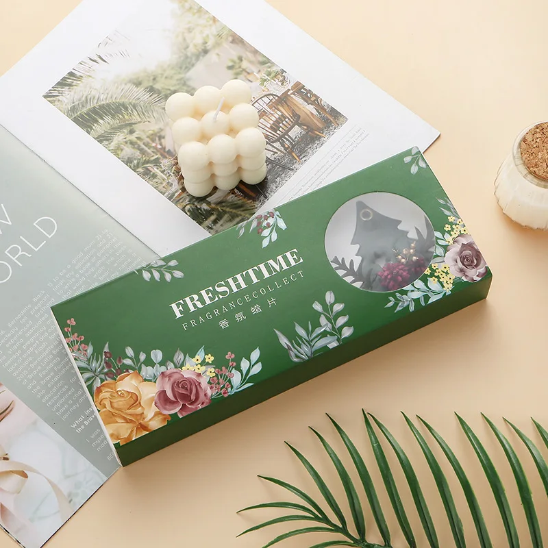 3Pcs Aromatherapy Wax Tablets Wardrobe Bedroom Air Freshener Fragrance Tablets Dried Flower Pendants Christmas Wedding Gift Box