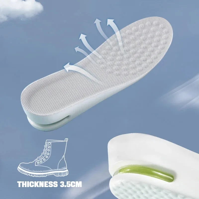 1 Pair of Height Increasing Insoles Relieve Leg Fatigue Comfort sport insoles sports insoles women insoles shoe insoles Men's and Women's Sports Shock Absorbing