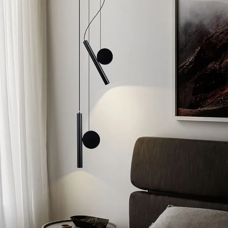 Modern LED Pendant Lamp Adjustable Cable For Living Room Aisle Study Bedside Chandelier Indoor Home Decor Light Fixture Luster