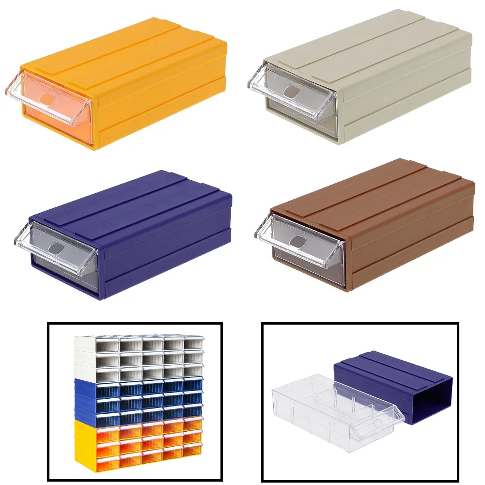Storage Box 1PC Translucent Plastic Storage Box with Finger Grip Drawers Perfect for Multi purpose Organization 5