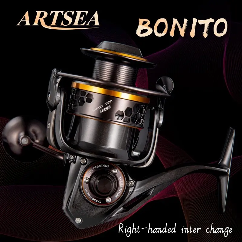 

ARTSEA Trolling Spinning Reel Jigging Fishing Reel Full Metal Max Drag 15KG Power SW2000-SW5000H Model for Saltwater Reel