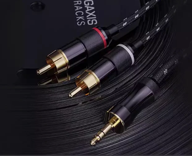 FiiO LR-3.5A Dual RCA Lotus Male Head Turn 3.5mm Male head High quality HiFi Fever Audio cable 2