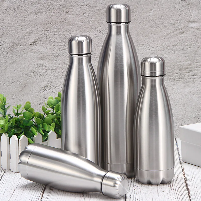 Stainless Steel Water Bottle 1 Liter Free Shipping Items, Drink Bottle for Sport Travel Cups, 500 750 1000ml Water Bottles - Image 3