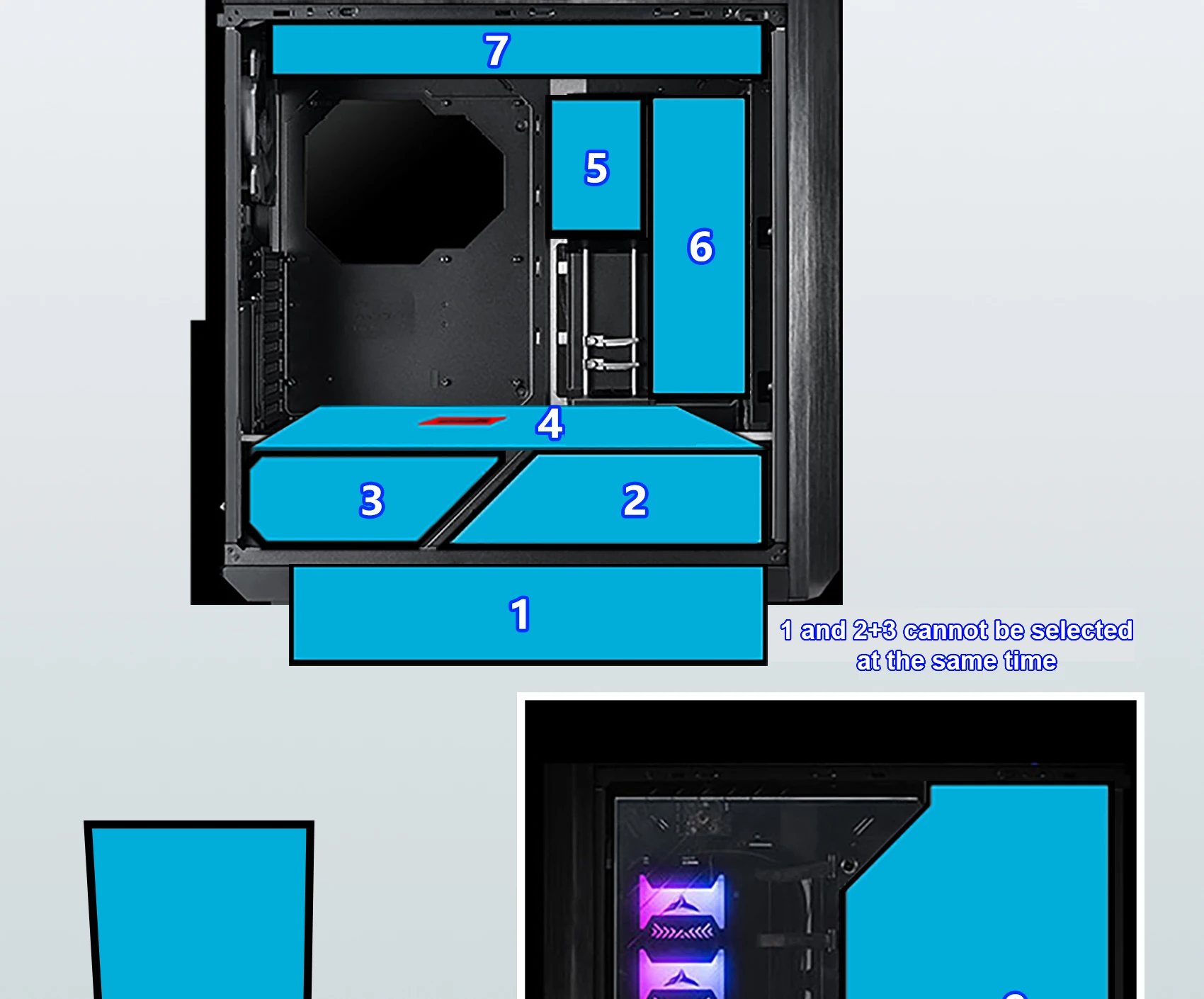 chassis iluminação diy computador sudário argb asus