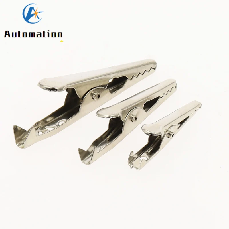 Alligator Clips Test Probes Test Clip Test Hooks Clips 10 Pcs 28MM 35MM 44MM Black Red Soft Plastic Coated Testing Probe Mini Alligator Test Clips